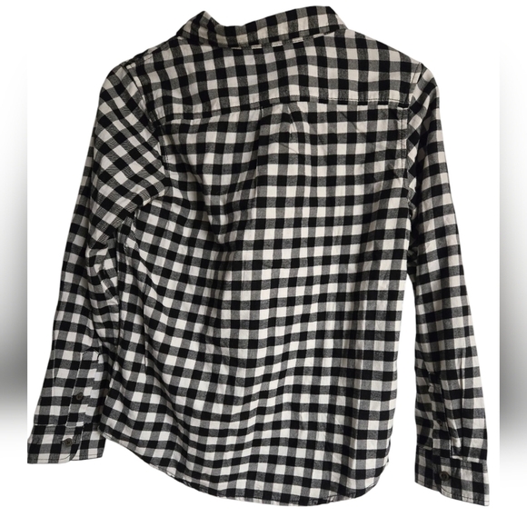 Cat & Jack Black and White Checkered Shirt Sz 10-12 New With Tags - Picture 2 of 5
